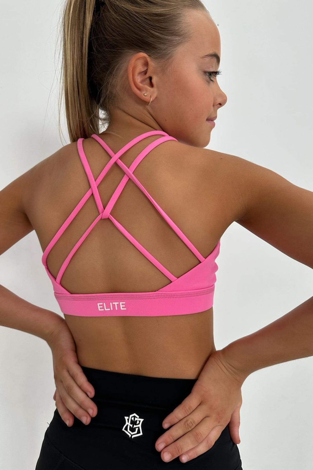 Alpha Elite Jr Crop - Fairy Floss Pink